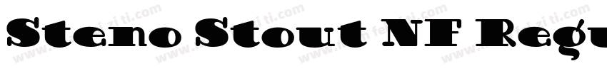 Steno Stout NF Regular字体转换